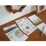 一筆せん／便せん／メモ〈Aセット〉全種類4枚ずつ　40枚入り 