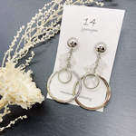 シルバー　フープ　揺れる　♢ピアス　♢イヤリング