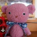 もこもこくまちゃん(渋ピンク)