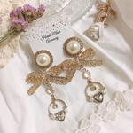 【 お姫さまピアス(クリア) 】