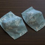 立体マスク  ボタニカル柄　