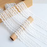 1m 清楚 リーフ 葉っぱ ラッセルレース ブレード 白 BK200901 ハンドメイド 手芸 素材 材料 DIY