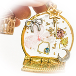 境内ガラス玉ドライフラワー