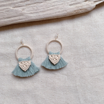 macrame fringe earring｜マクラメフリンジピアス