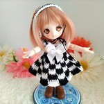 オビツ11サイズ　モノクロドレスセット