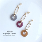 new▷autumncolor ringピアス/ノンホールイヤリング＊受注製作＊