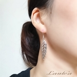 リーフのピアス/イヤリング(シルバー)