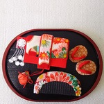 ちりめん細工  七五三の飾り  置き物(Ｄ)  