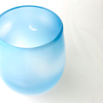 月と青空のグラス　タンブラー （blue sky &white moon tumbler）