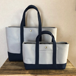 【h様専用】帆布トートバッグ横長L＆横長S order作品