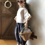 リカちゃん服＊フリルドルマンスリーブブラウス・オフホワイト