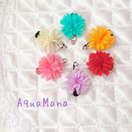 【 犬用　ピン 】 おしゃれ　トップノット　ペット　子供　ヘアアクセサリー　リボン　ヘアクリップ　小さめ　♡AquaMana♡