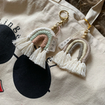 macramé key ring #03 マクラメレインボー キーホルダー