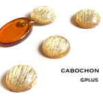 送料無料【6pcs サークルカボション GD】 パーツ 