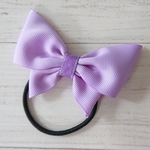 ヘアゴム💜 ライトパープル ちょうちょ ゆめかわカラー