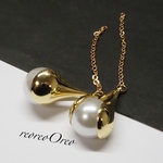  big pearl chain  charm
