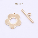 M6117 9套 デザインマンテル フラワー ゴールド 3×【3セット】