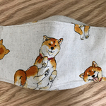 犬シリーズ🐕柴犬　シバ犬舟形マスク