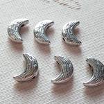 月の仲間たち　メタルビーズ　8X12mm 6個