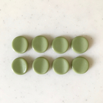 Moss Green Curved Cabochons
