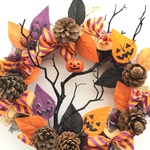ハロウィン*オバケかぼちゃの木*ハロウィンリース