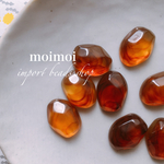 〈4個*No.B588〉 import カボション/べっ甲マーブル