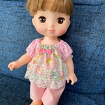 メルちゃん　ソランちゃん服　リバティパジャマ