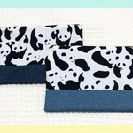 やわらかぺたんこポーチ パンダ🐼✖️デニム調①