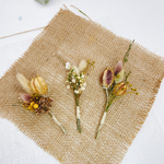 1束150円  ドライフラワースワッグミニ 秋色くすみ系手のひらサイズ