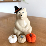 しろくま貯金箱のハロウィンのかぼちゃ