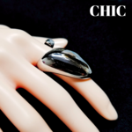 リング CHIC リング ストーン リング 指輪 シルバー ストーン シンプル  プレゼント CHICｰNO.08
