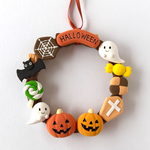 【粘土】怖くて可愛いハロウィンリース
