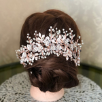 ウエディング ヘッドドレス髪飾りアクセサリーフラワー結婚式