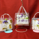 ハンドメイド　マスクケース　押し花三個