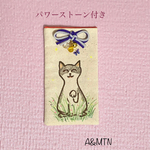 ✨NEW✨🐱猫ちゃんのおひげファースト☝🏻手描きの可愛い福ひげ入れ〈結び💝はち〉