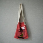 *SALE* ざっくり ショルダーバッグ ☆ 鳥かご ピンク