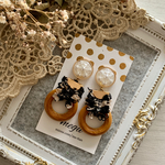 ウッドパーツ＊秋ピアス