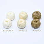 N777-3  6個 高品質ウッドビーズ 丸玉 19mm チャームパーツ 3X【2ヶ】