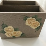 リモコンスタンド★トールペイント★黄薔薇