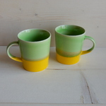 B級品　twotonecolorマグカップ(グリーン)　