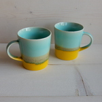 B級品　twotonecolorマグカップ(ブルー)　