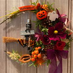ハロウィンフラワーリース／ムーンリース