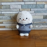 しろたん19cm えり付シャツ&ズボン(つなぎ)