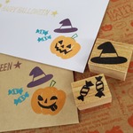 Halloweenスタンプ【魔女の帽子＋キャンディ】