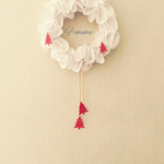 【2015クリスマス】Whiteフェルトリース**M