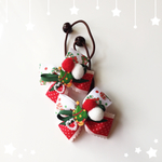 クリスマスキャンディケインリボン③★ヘアゴム2個セット