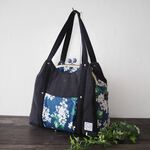 あおりポケットがま口バッグ（アーカイブライラック）