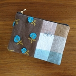 choucho×skip パッチワーク ポーチ ミナペルホネン ハンドメイド