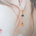 秋色のピアス