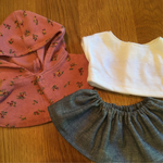 ぽぽちゃん服　ポンチョセット